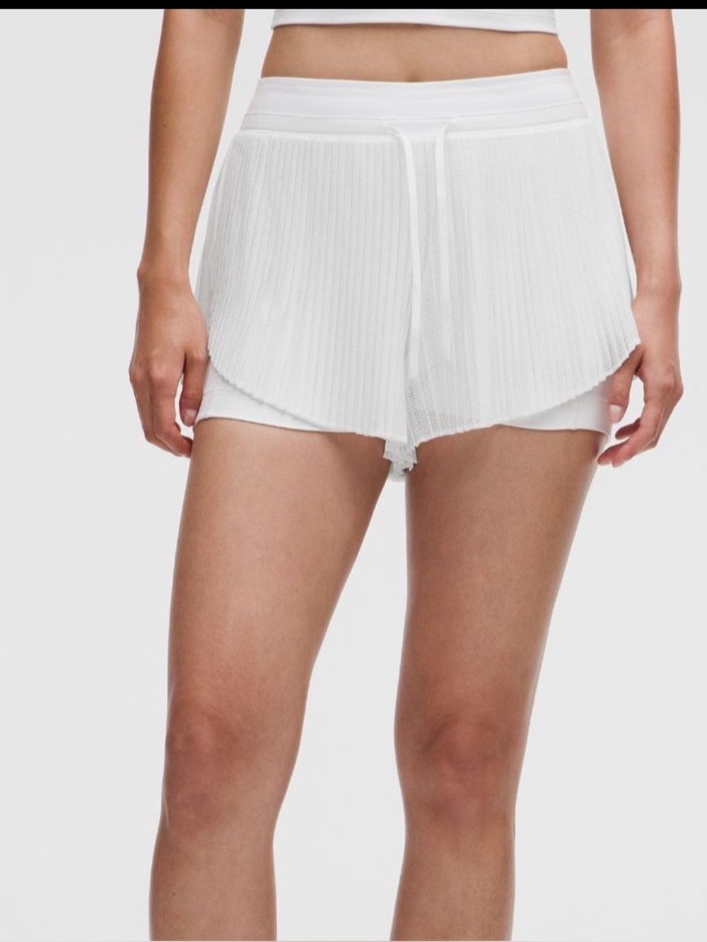 3-22 NWT Size S Lululemon Ace Advantage Pleated Tennis Short 2” WTWT